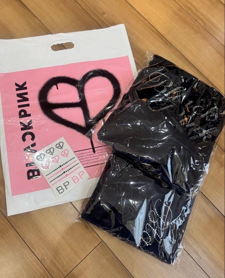 BLACKPINK ベロアジップアップフーディー ネイビー 上下セット 特典付