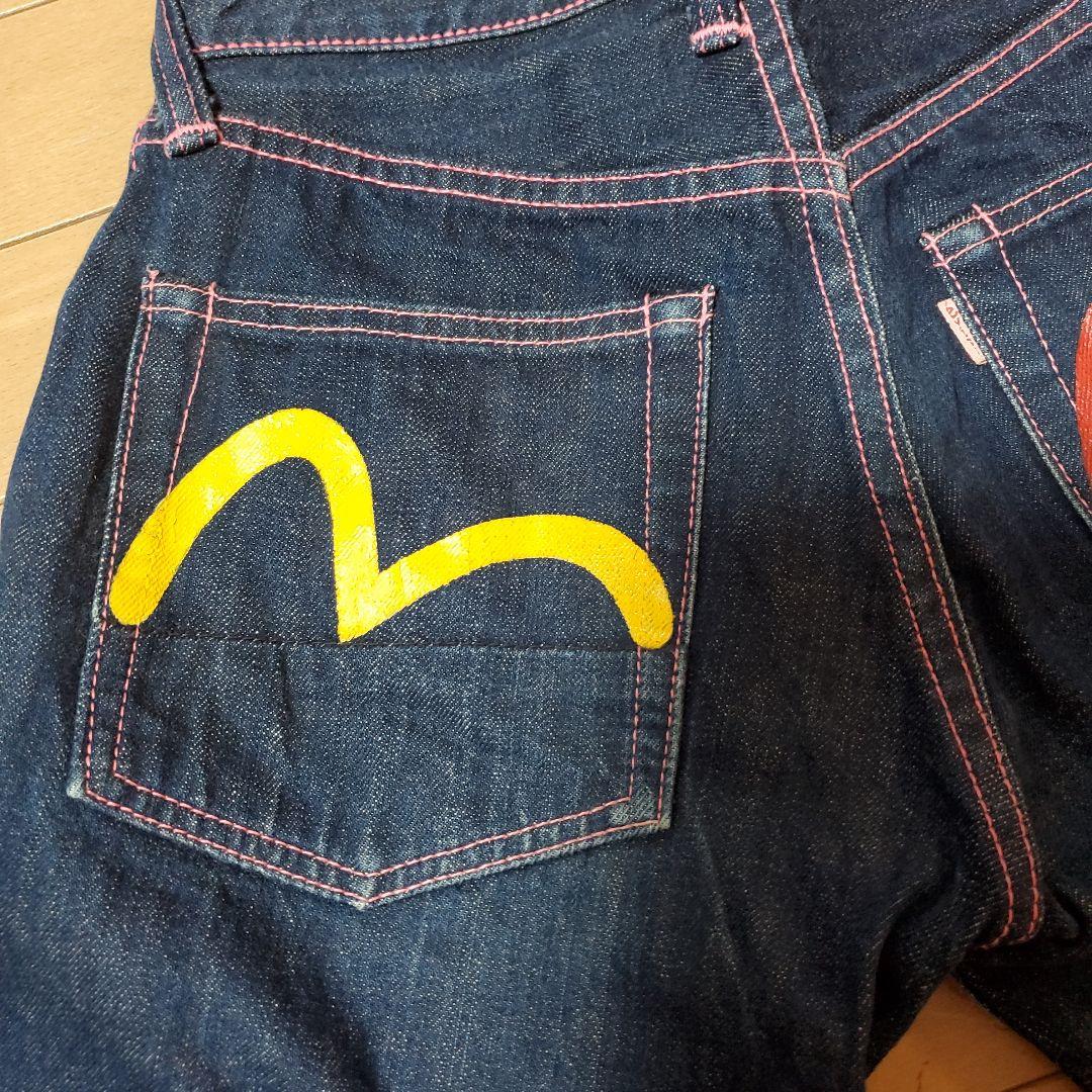 evisu ジーンズ2000レディース デニム ピンクステッチ 27×35 - メルカリ
