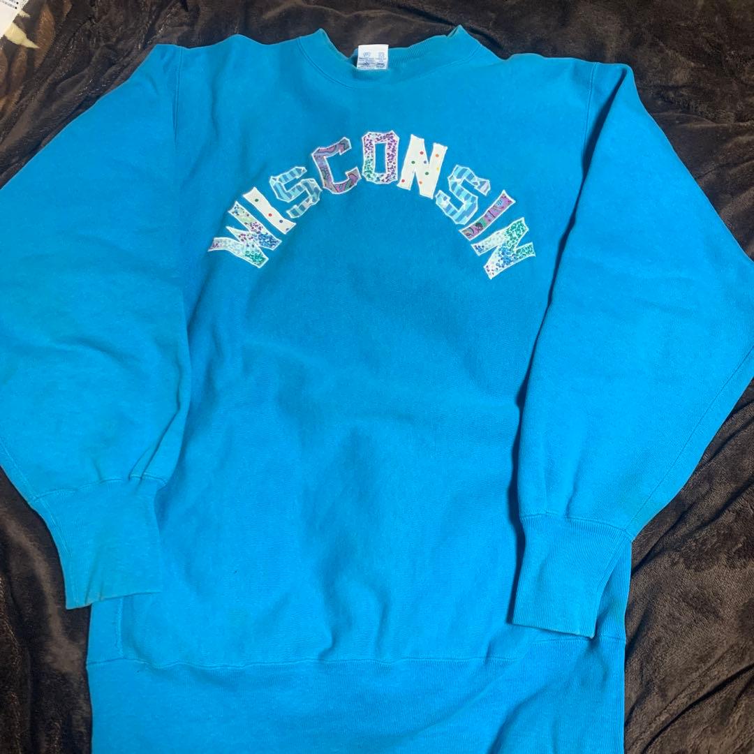 90'sチャンピオンReverse Weaveリバースウィーブ ターコイズ XL - メルカリ