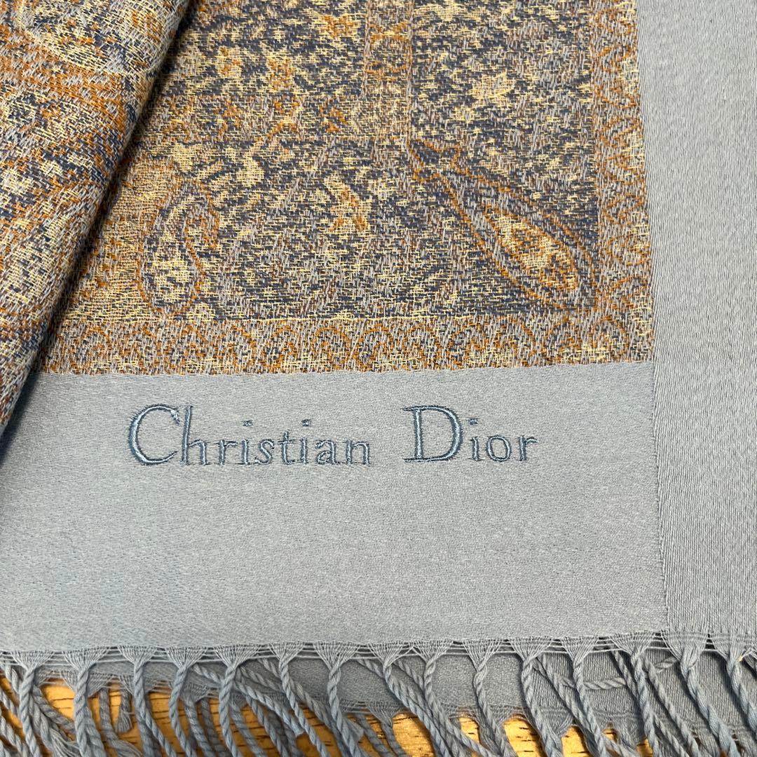 クリスチャンディオール 大判約126センチ ウールのストール - メルカリ