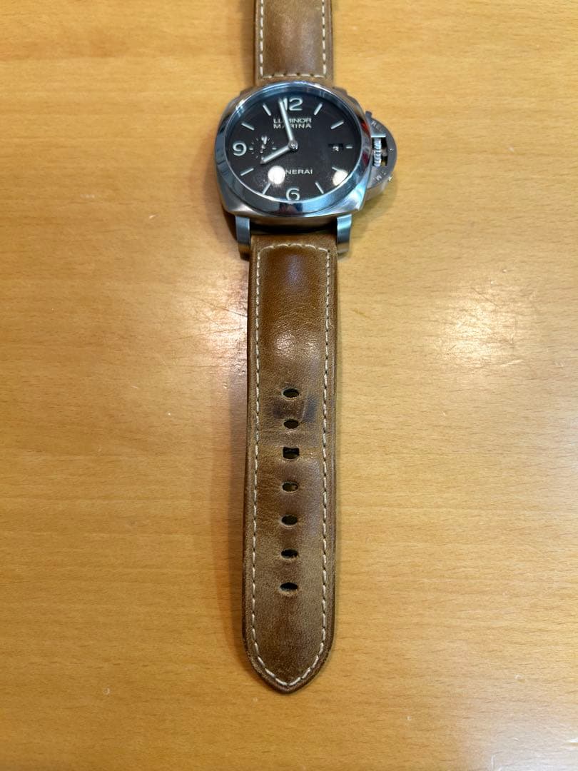 パネライ カーフレザー ブラウン アッソルタメンテ よーバックル