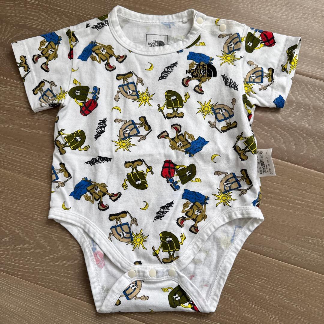 THE NORTH FACE ロンパース THE NORTH FACE Baby L/S Rompers & 2P Bib ミッドナイトペトロール