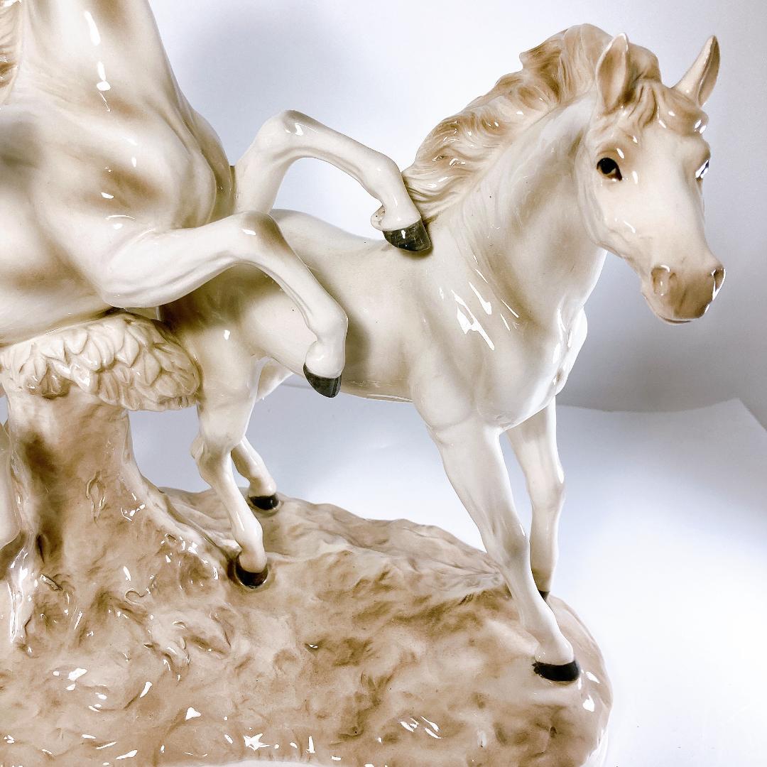 アルトマン ECHT ALTMANN 白馬 3頭 オブジェ（置物） 馬・ホース