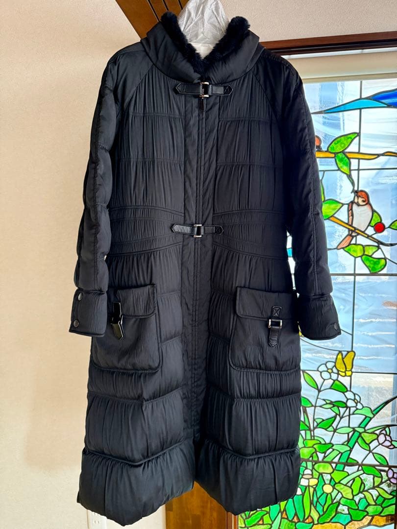 TAE ASHIDA ダウンコート ブラック ファー襟 M ロング 美品 - メルカリ