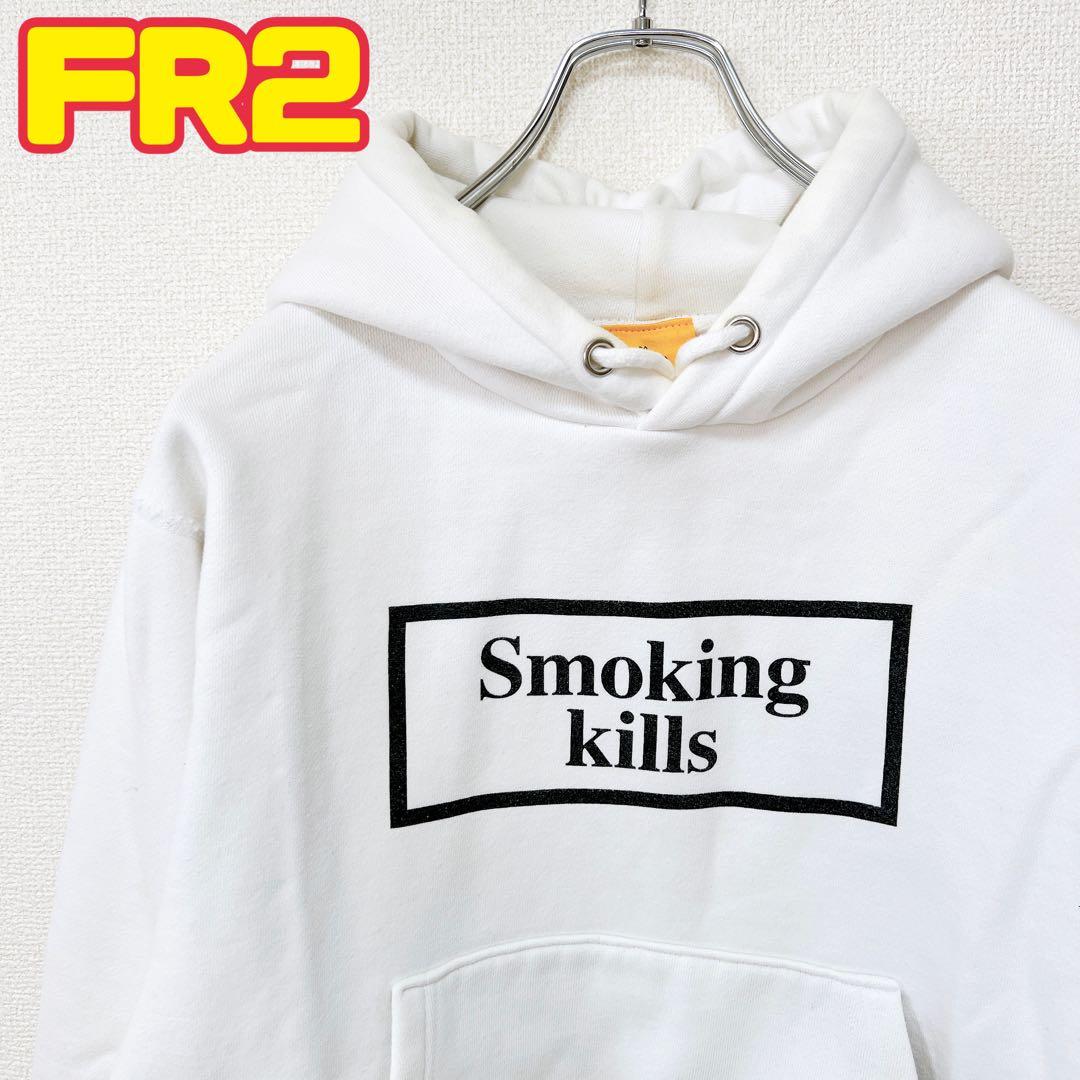 芸能人着用】FR2 パーカー smorking kills ボックスロゴ - メルカリ