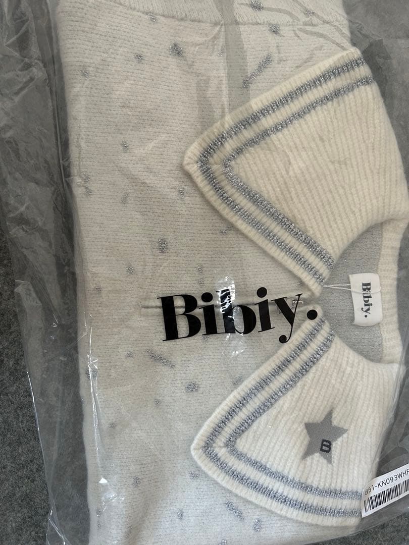 新品未使用】MAISON BIBIY. STAR KNIT ニット ホワイト - メルカリ