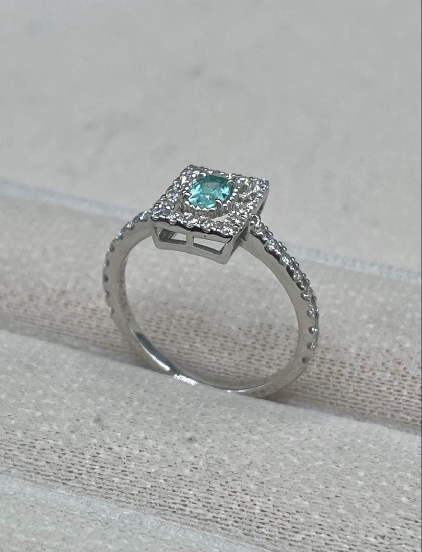 JK2☆高級 ブラジル産パライバ0.2ct D プラチナ リング GIA鑑付 - メルカリ