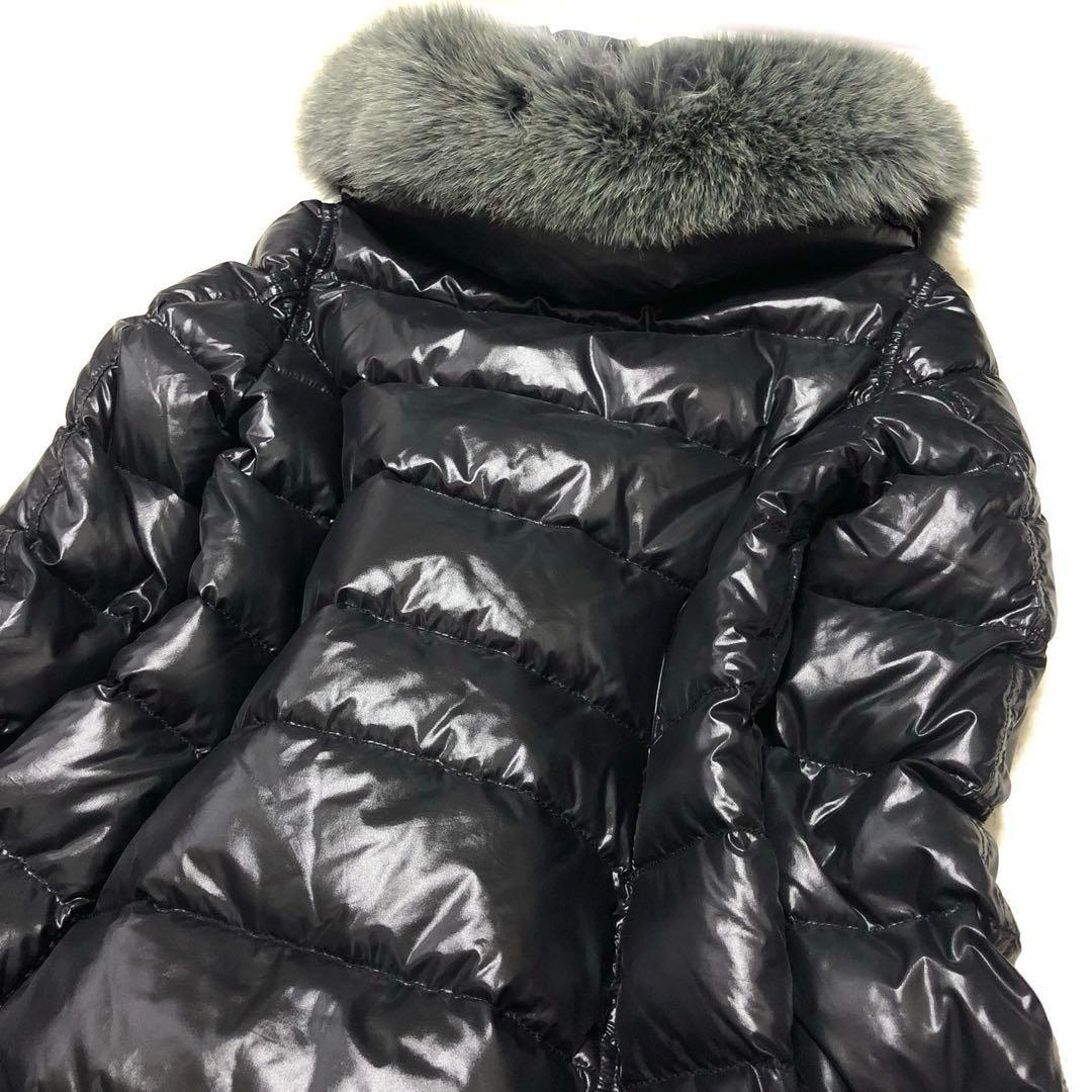 極美品 デュベティカ エフィラ ダウンコート フォックスファー 黒 40