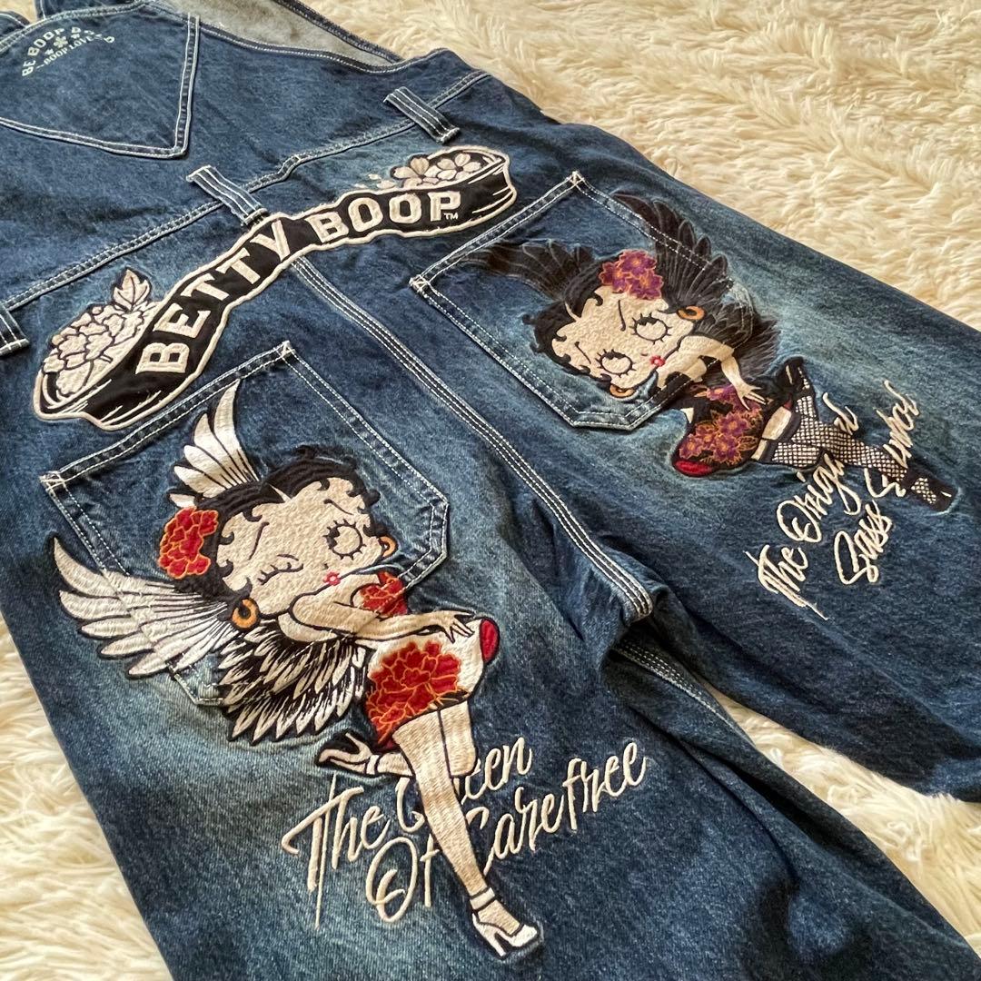 HARAKIRI ハラキリ Betty Boop ベティ コラボ オーバーオール