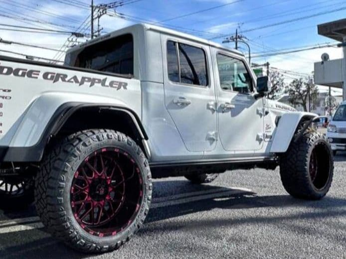 ラングラー JL ハイフェンダー用 32㎜径 自作 パイプフェンダー 塩ビ管