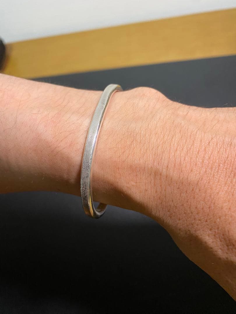 ichi シルバー 白釈バングル