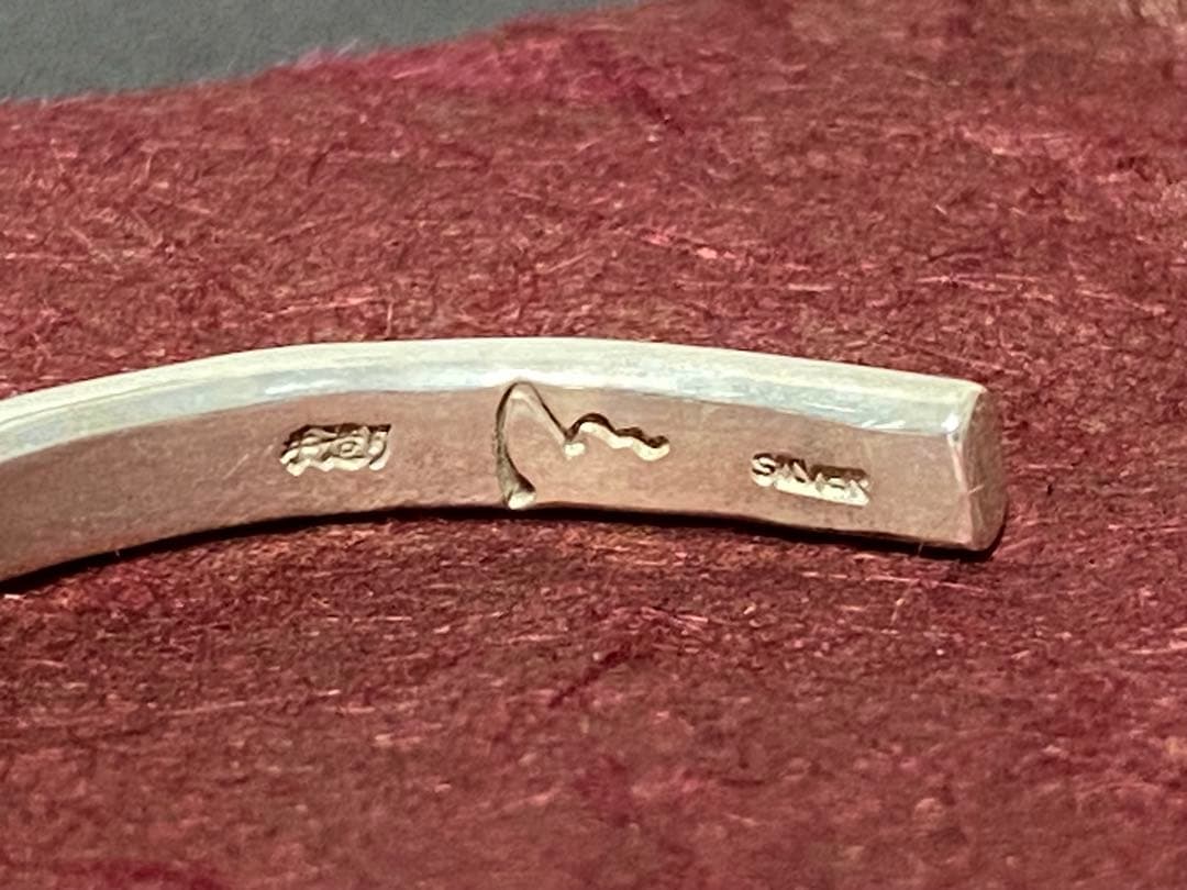 ichi シルバー 白釈バングル