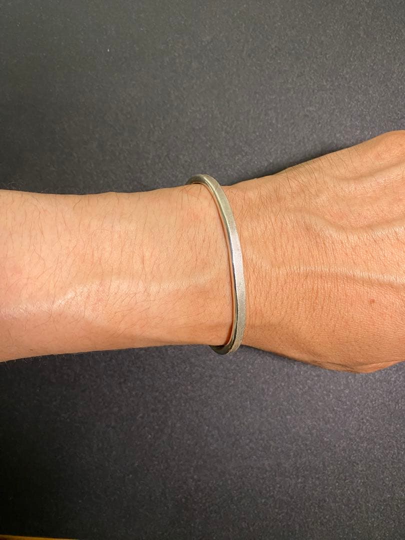 ichi シルバー 白釈バングル