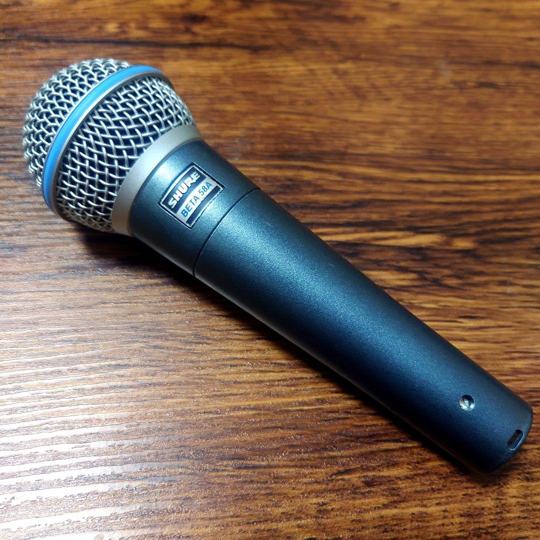 SHURE BETA 58A ダイナミックマイク ジャンク動作不良品 付属品付き