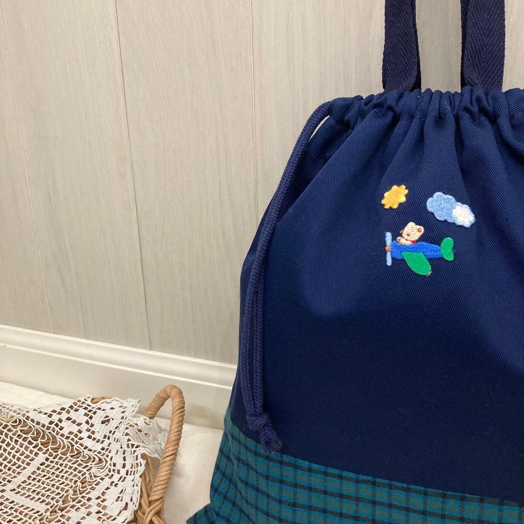 受注【現品限り】《ファミリアワッペン使用》通園通学グッズ　5点セット　トラック