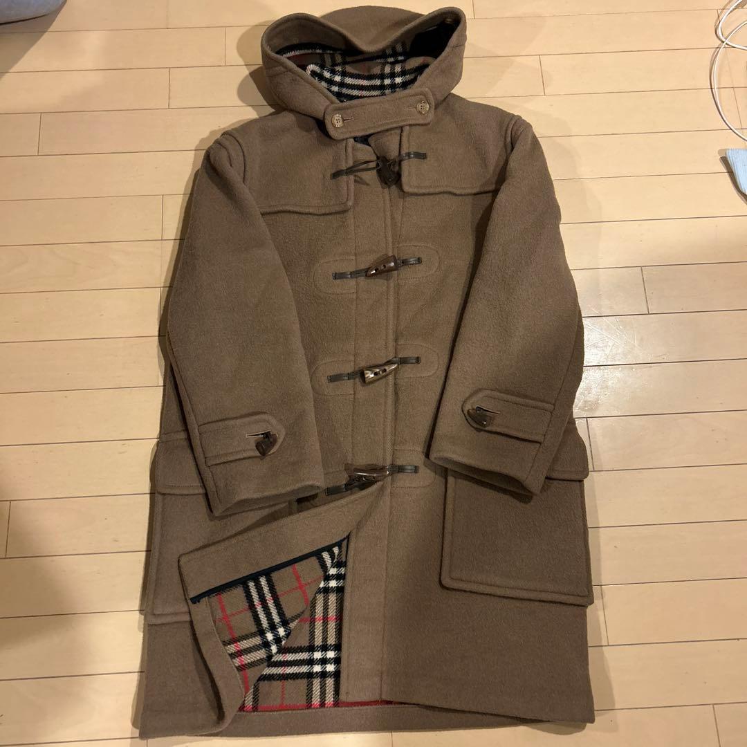 BURBERRY 英国製 ダッフルコート キャメル 100%ウール ノバチェック