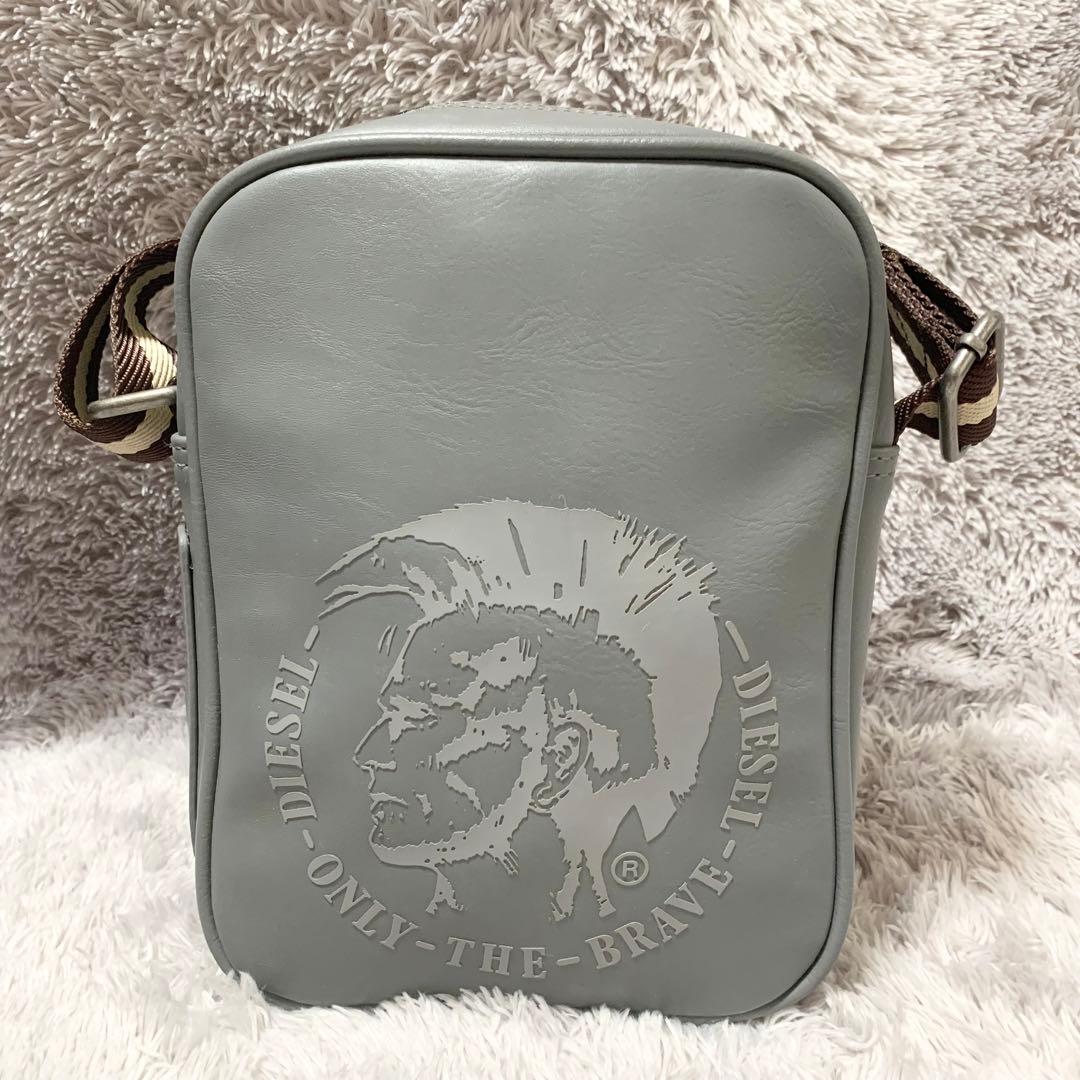 希少☆DIESEL ディーゼル ブレイブマン ショルダーバッグ グレー