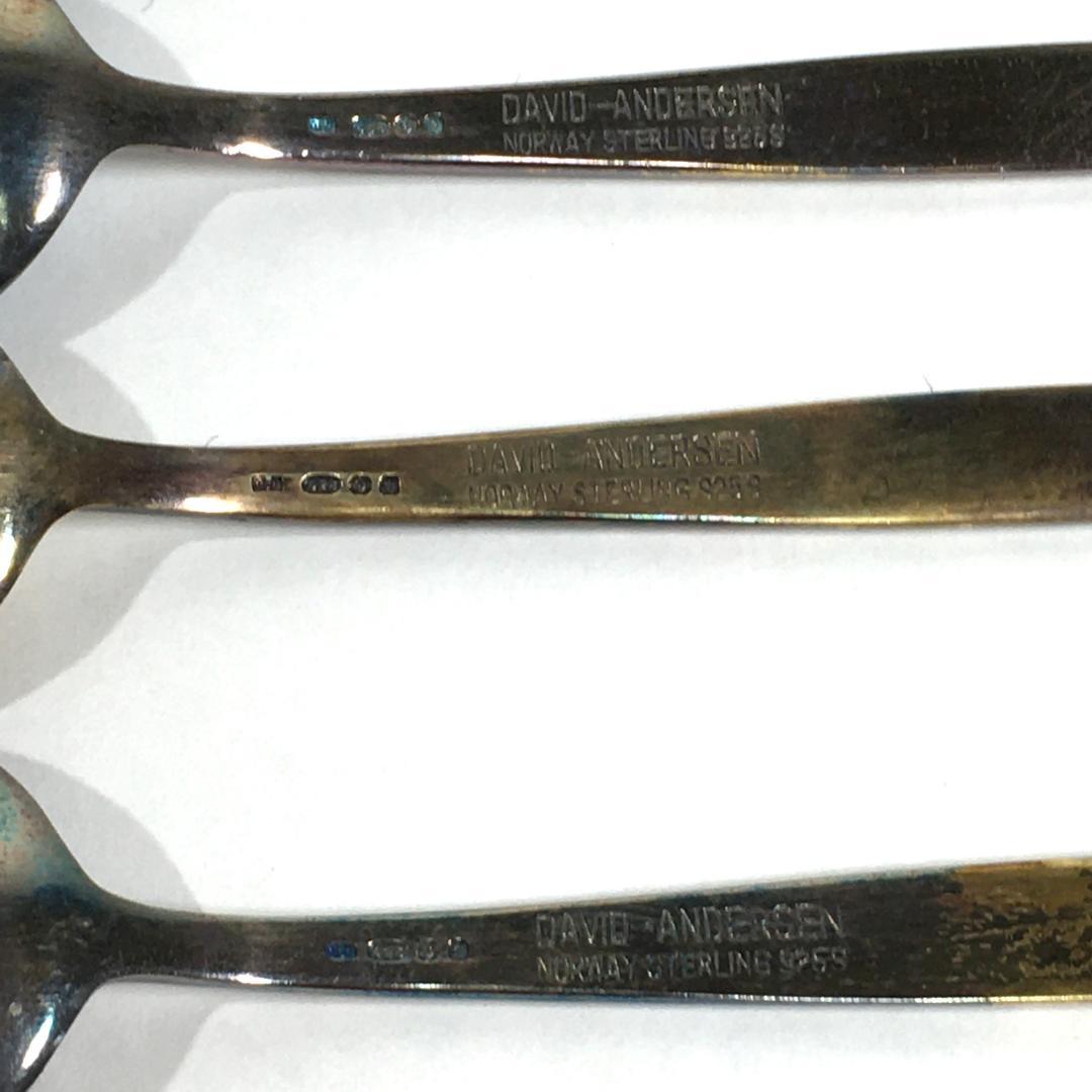 ○北欧 DAVID ANDERSEN ノルウェー SILVER 925 スプーン - メルカリ