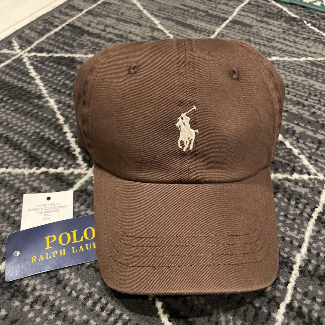 POLO RALPH LAUREN 】ラルフローレン キャップ(ブラウン) - メルカリ