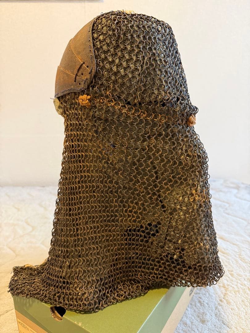 ⭕️ 江戸時代 鎖帷子 【鉢金付き鎖頭巾】 幕末 新撰組 忠臣蔵 ➀