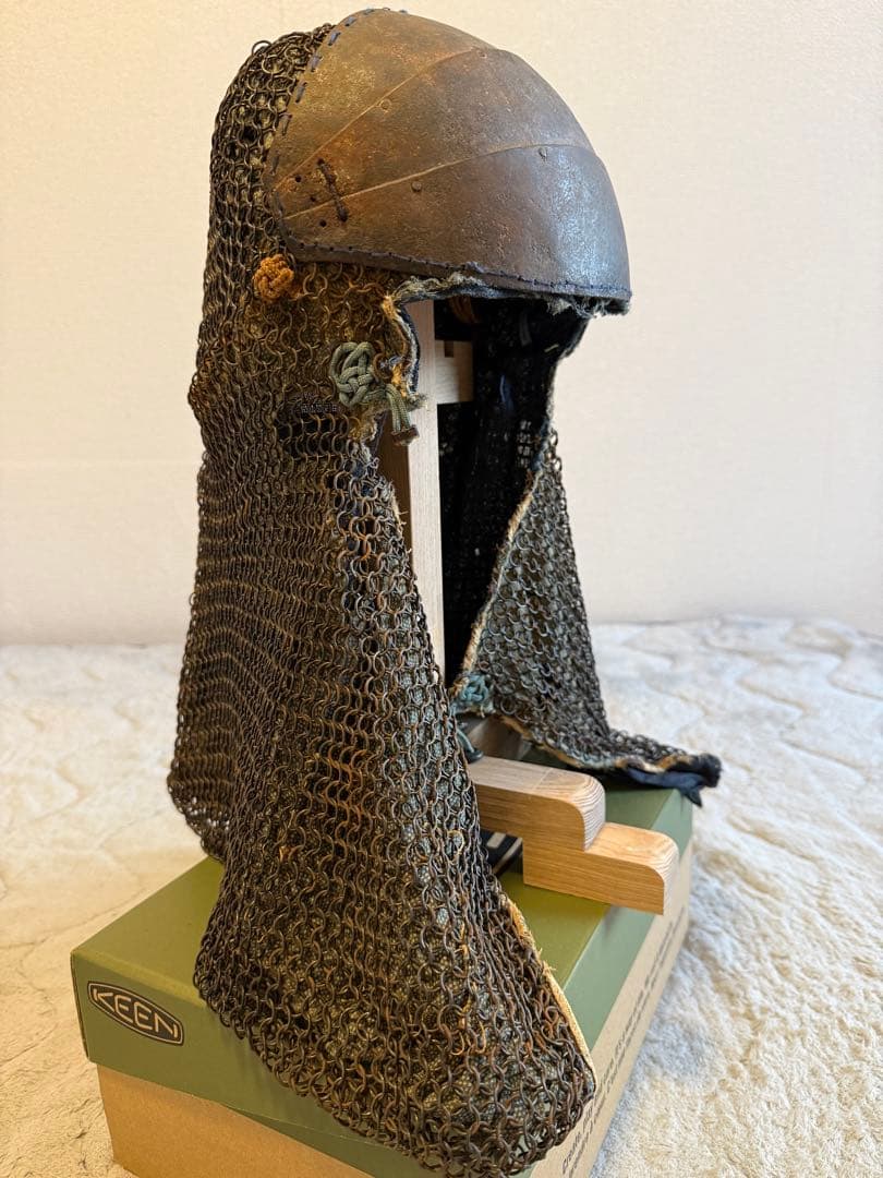 ⭕️ 江戸時代 鎖帷子 【鉢金付き鎖頭巾】 幕末 新撰組 忠臣蔵 ➀