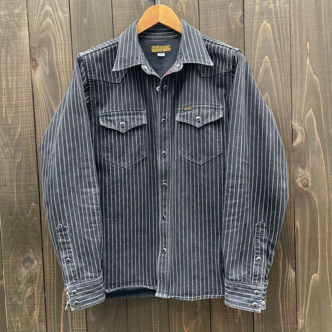アイアンハート ウォバッシュ ウエスタンシャツ ブラック L - メルカリ
