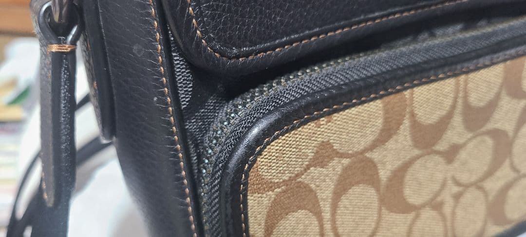 Coach ショルダーバッグ ブラック/ベージュ