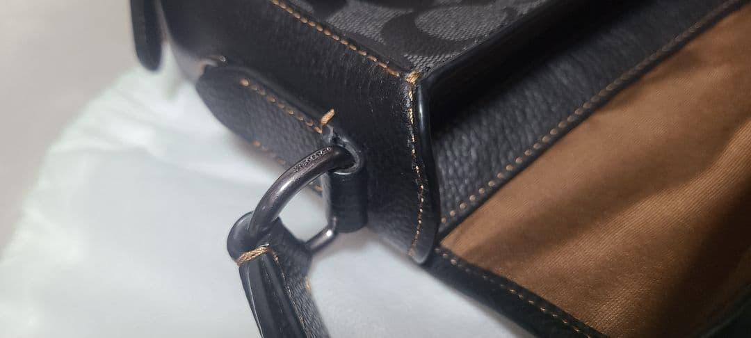 Coach ショルダーバッグ ブラック/ベージュ