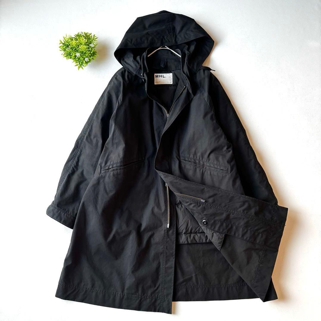 MHL. モッズコート フーディ　ダウンライナー付き　3way ブラック MK MICHEL KLEIN（エムケー ミッシェルクラン） モッズコート コート