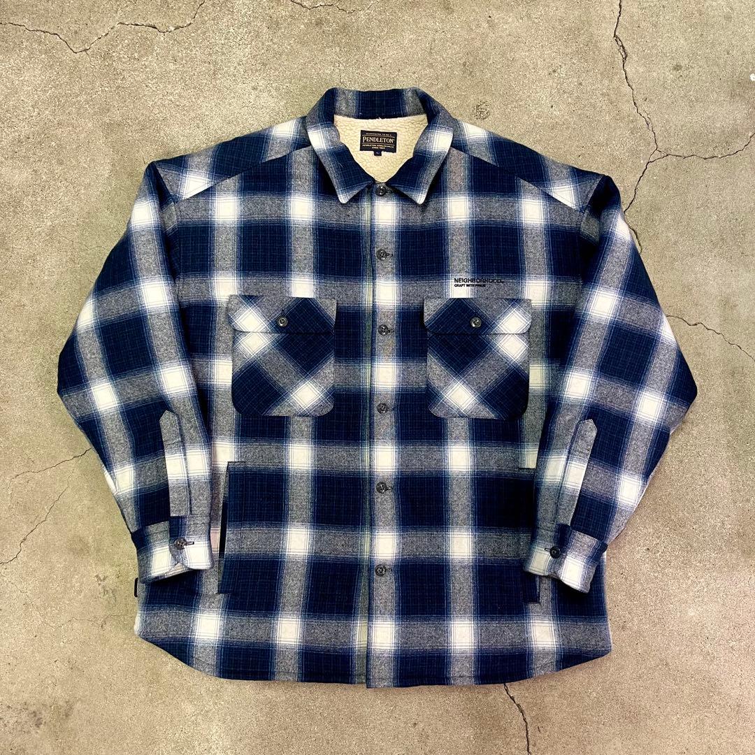 NEIGHBORHOOD x PENDLETON CHECK BOA SH LS - メルカリ