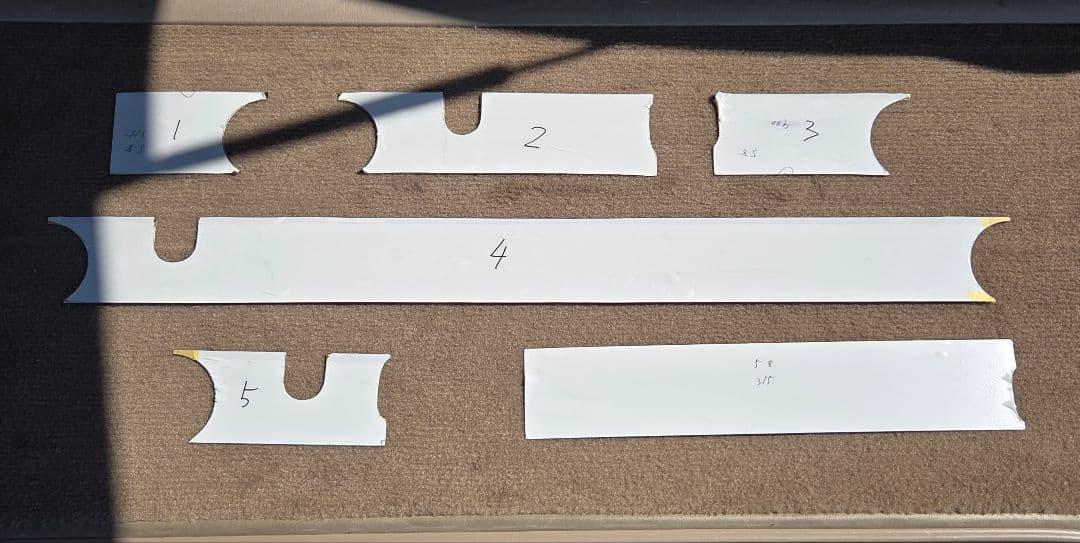 17スーパーグレート等　ワイパーパネル　バラさず取り付けセパレートタイプ6ピース