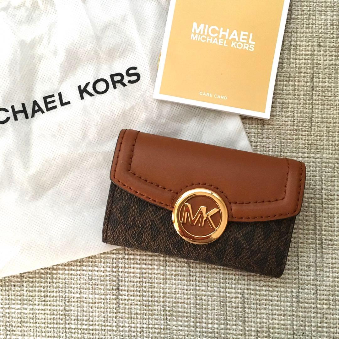 新品 マイケルコース MICHEAL KORS ブラウン キーケース マイケルコース MICHAEL KORS キーケース （ブラウン） -靴