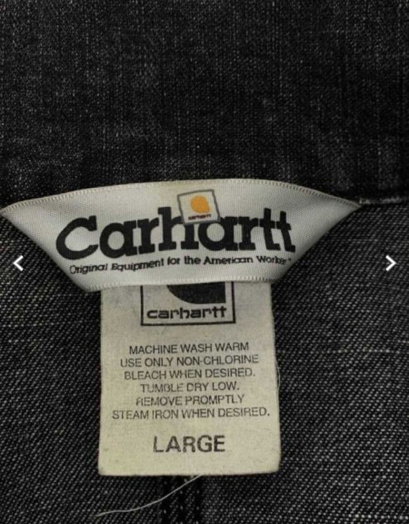 【カーハート】【Lサイズ】【ブラックデニム】【チョアコート】カバーオール