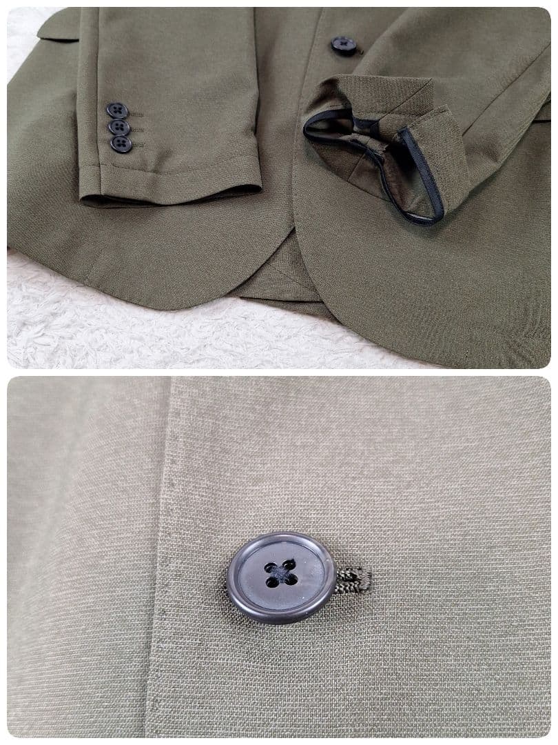 美品✨ユナイテッドアローズ　洗える　トラベルスーツ　ストレッチ　カーキ　XL