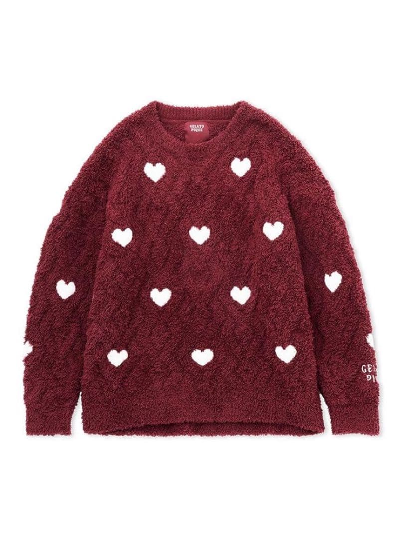 ジェラートピケ ハートアランプルオーバー ジェラートピケ gelato pique 【ラッピング済み】【Valentine】ハート