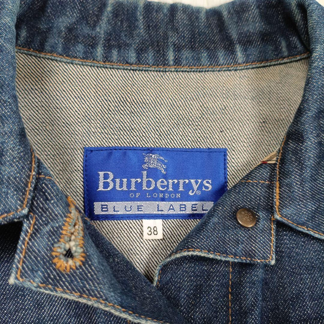 バーバリーブルーレーベル デニムジャケット 38 ノバチェック