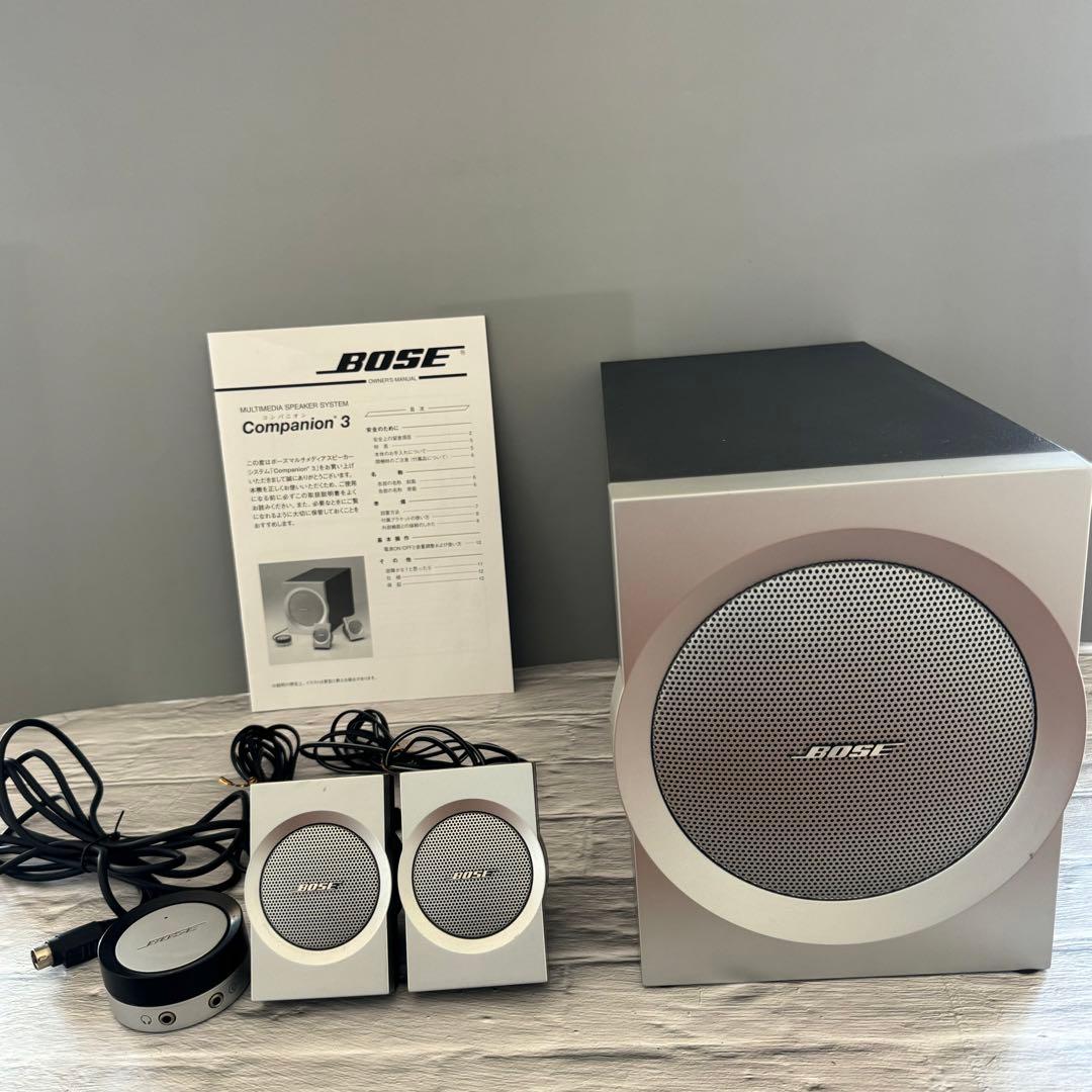 USED美品】 BOSE Companion 3 マルチメディアスピーカー - メルカリ