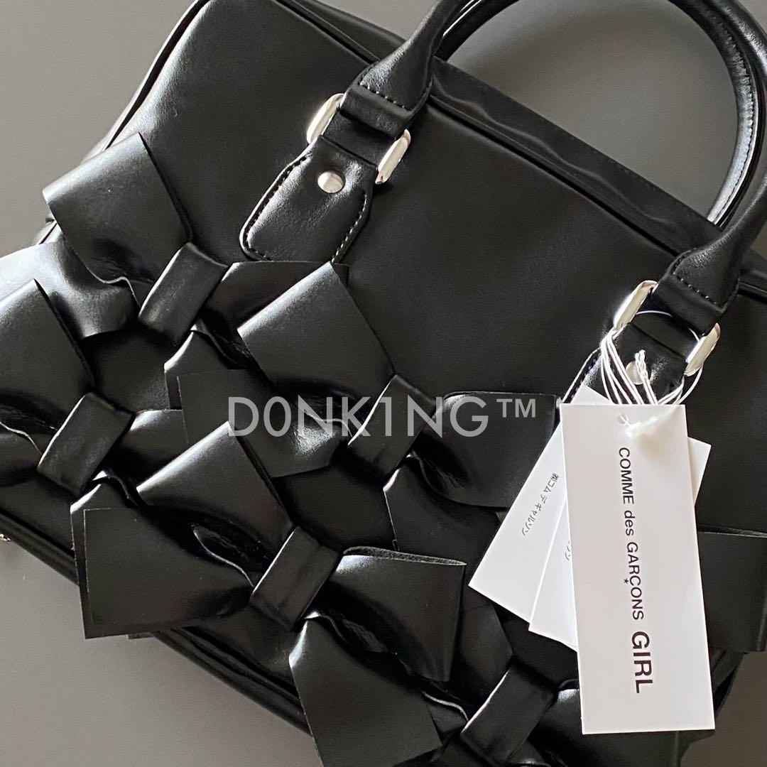 コムデギャルソンガール CDG GIRL 渋谷パルコ限定 合皮 リボンバッグ