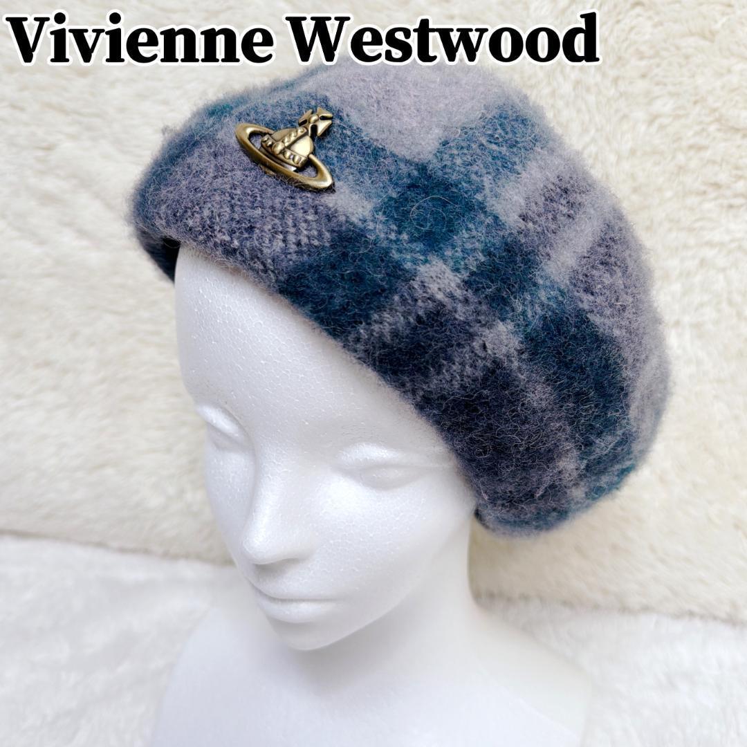Vivienne Westwood ベレー帽 オーブ チェック柄 NANA 中古・古着通販】Vivienne Westwood (ヴィヴィアンウエストウッド