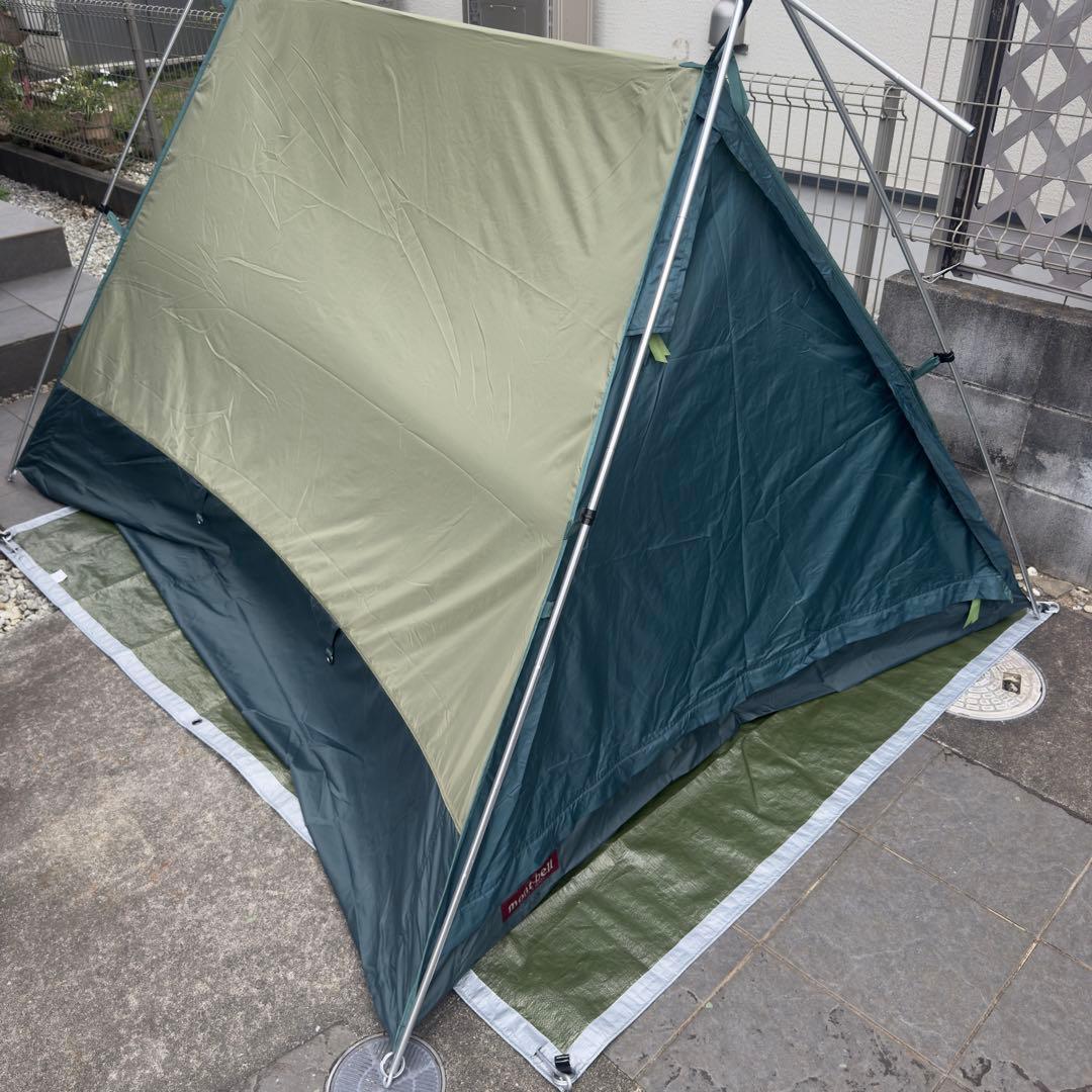 美品モンベル ムーンライトテント 3型アイボリー純正グランドシート付