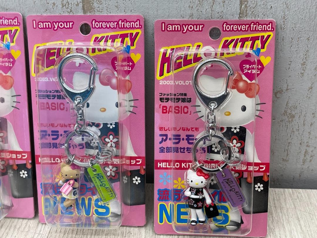 ハローキティ 2003年 ラインストーンストラップ 他 5種 コンプリート