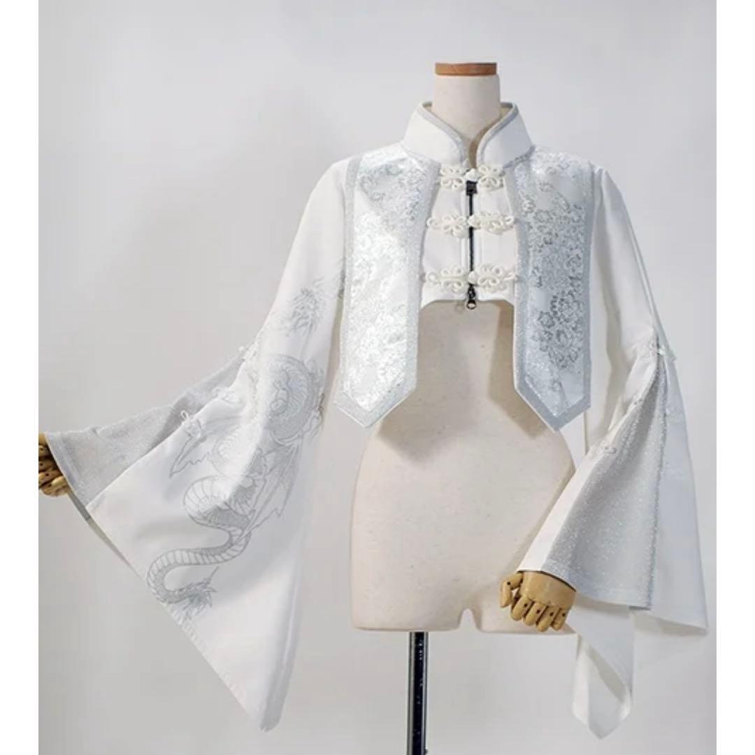 qutie frash チャイナショートカーデ 白 Qutie Frash】 チャイナショートカーデ -TyCHE iero(旧KERA SHOP金沢店）