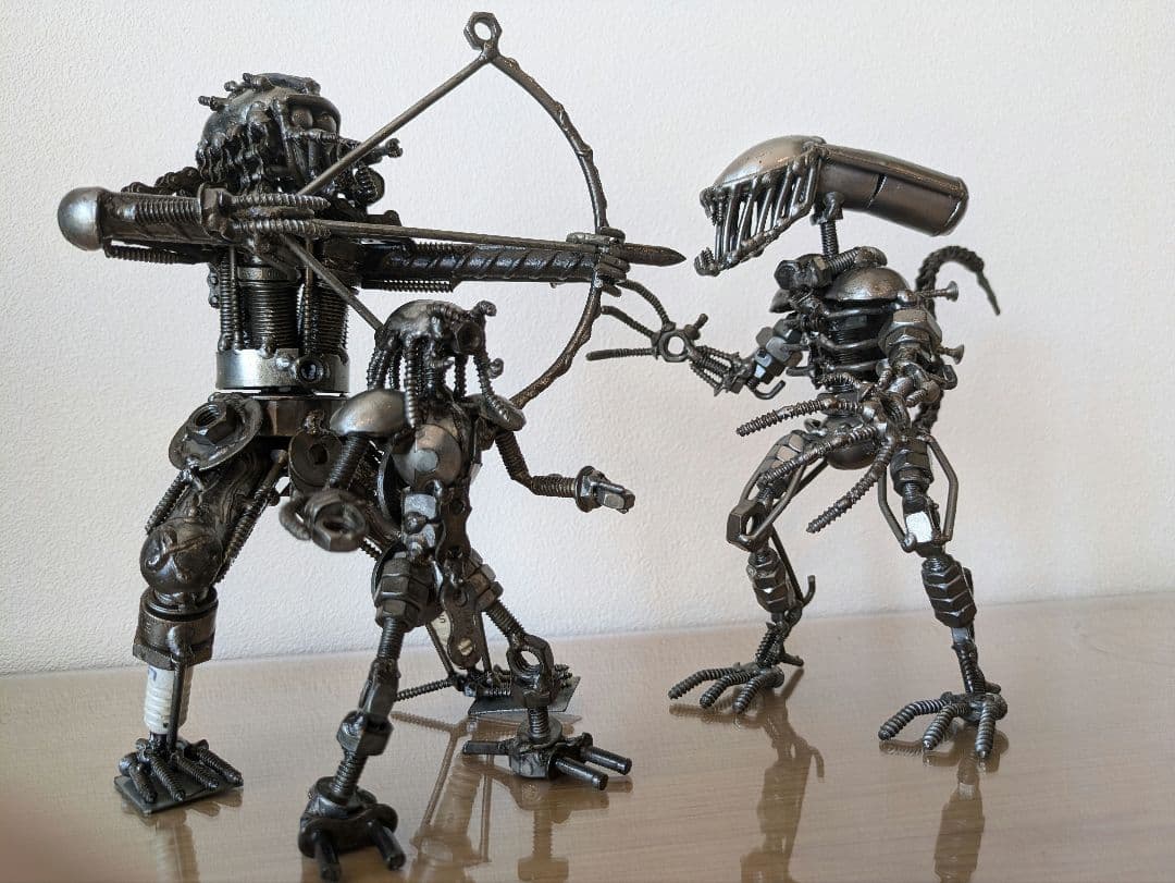 メタルアート/廃材アート エイリアン プレデター - メルカリ