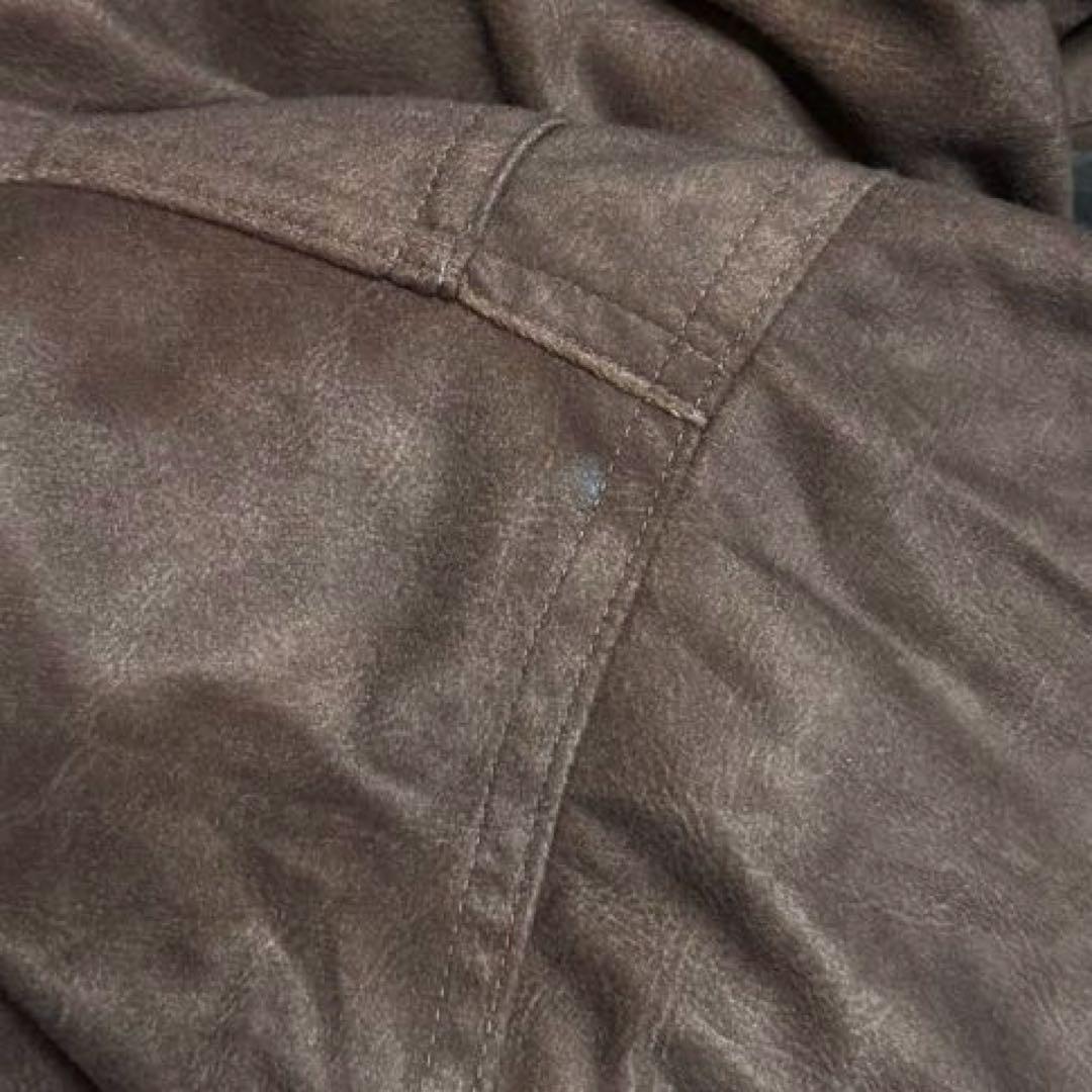 simple life 短丈　スエードレザー　スウィングトップ　ハリントン　中綿