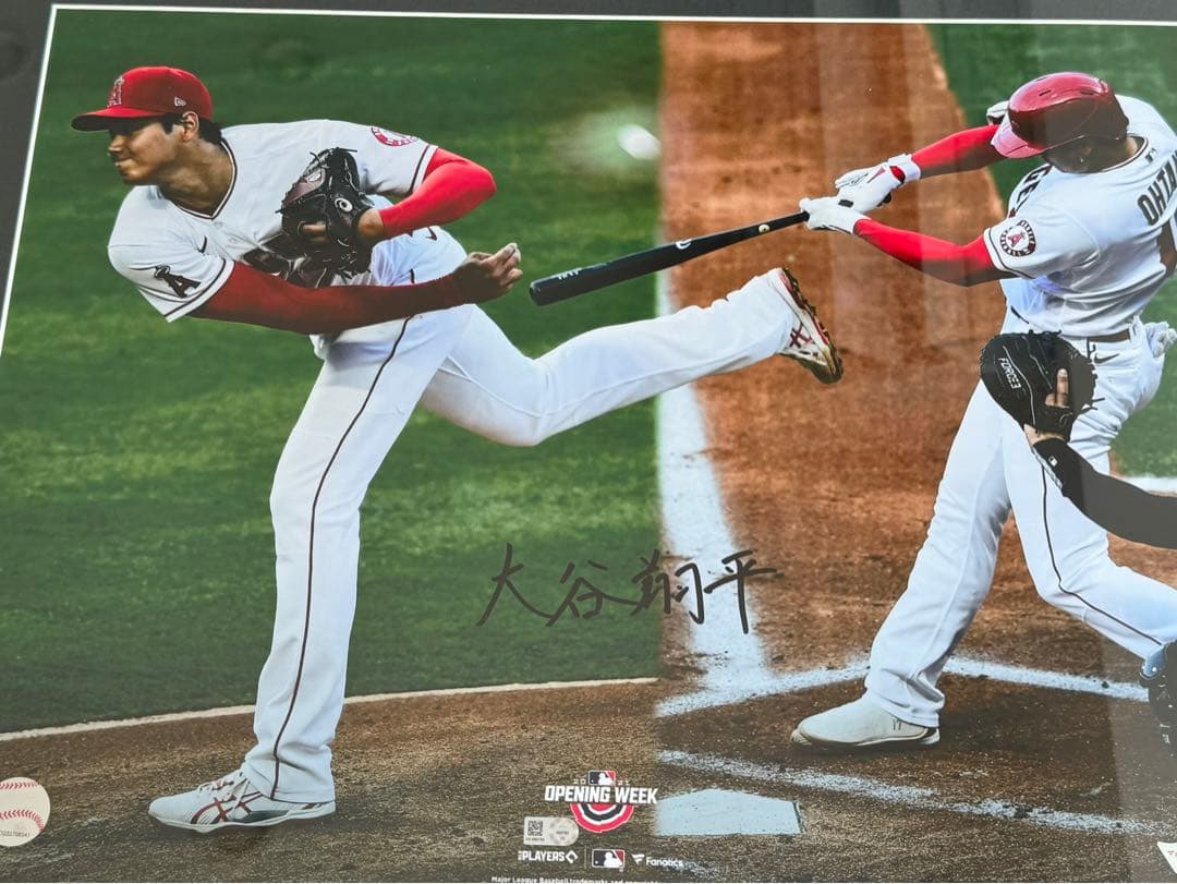 確実正規品 完売品 MLB 大谷翔平 直筆 漢字 サイン 入りフォトフレーム