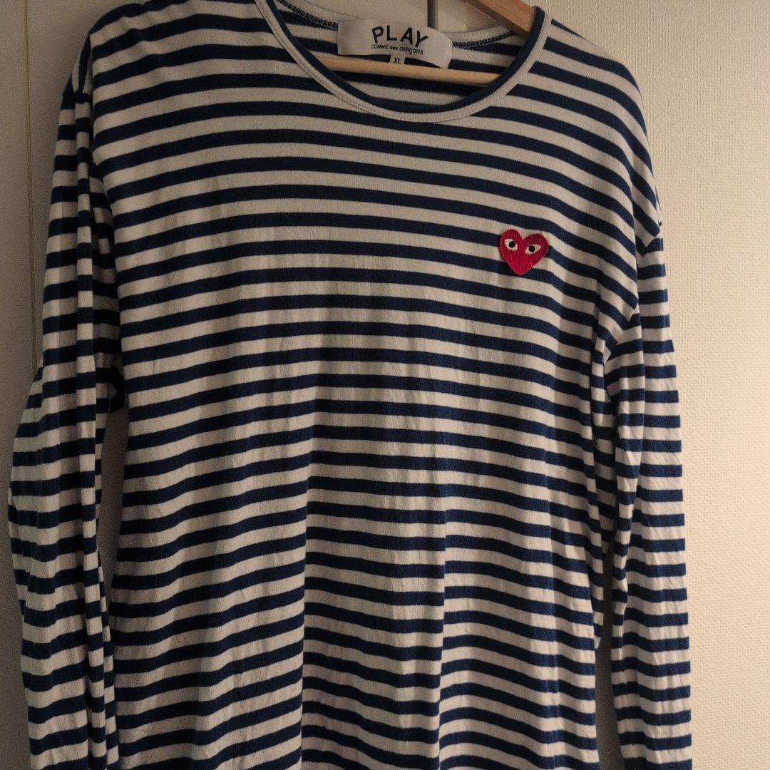 PLAY COMME des GARÇONS ストライプ長袖カットソー XL - メルカリ