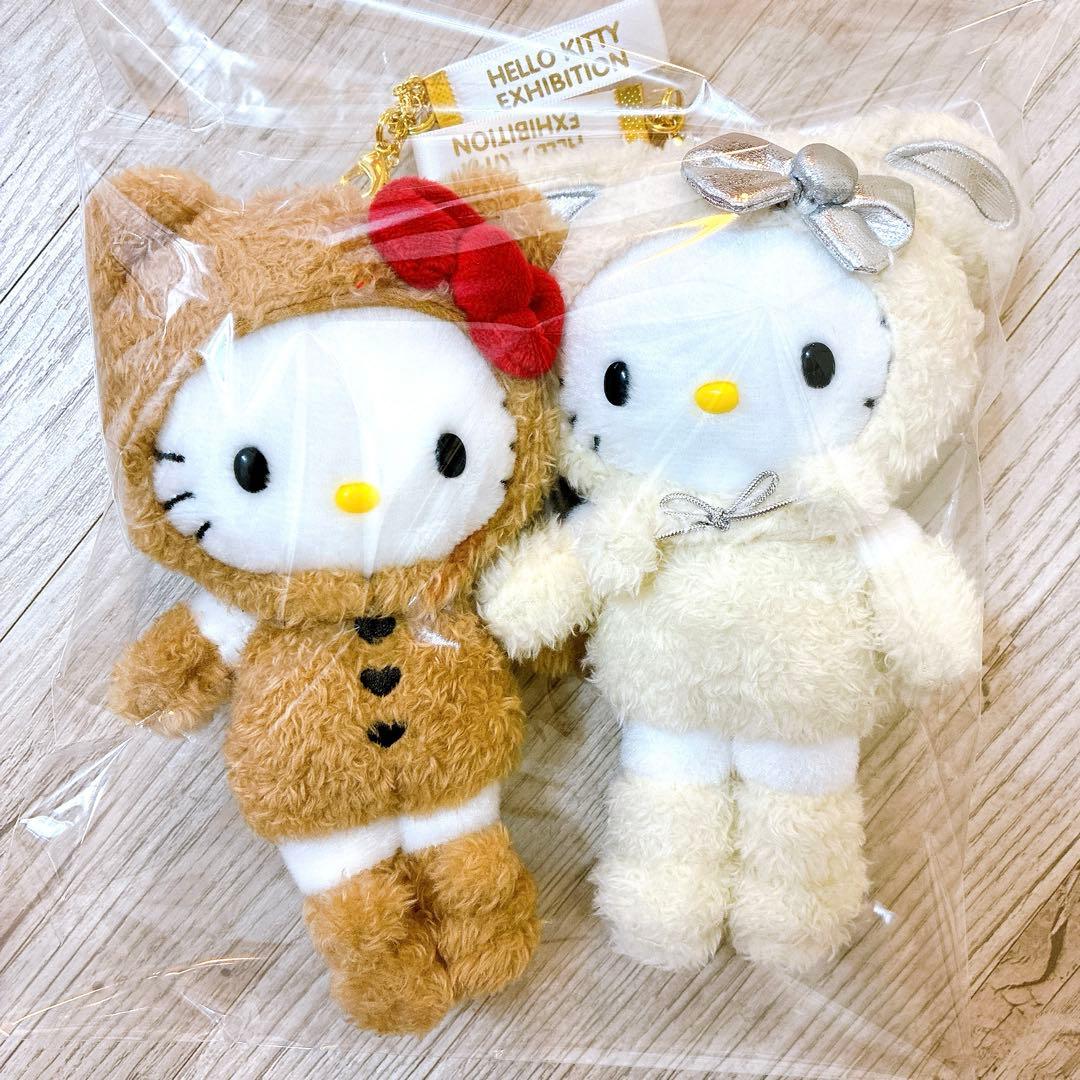 ハローキティ展 京都限定 サンリオ 雪うさぎ くまスーツ マスコット