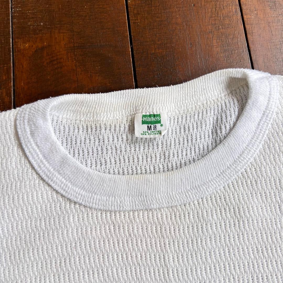 希少グリーンタグUSA製！！【Hanes ヘインズ】ヴィンテージサーマル