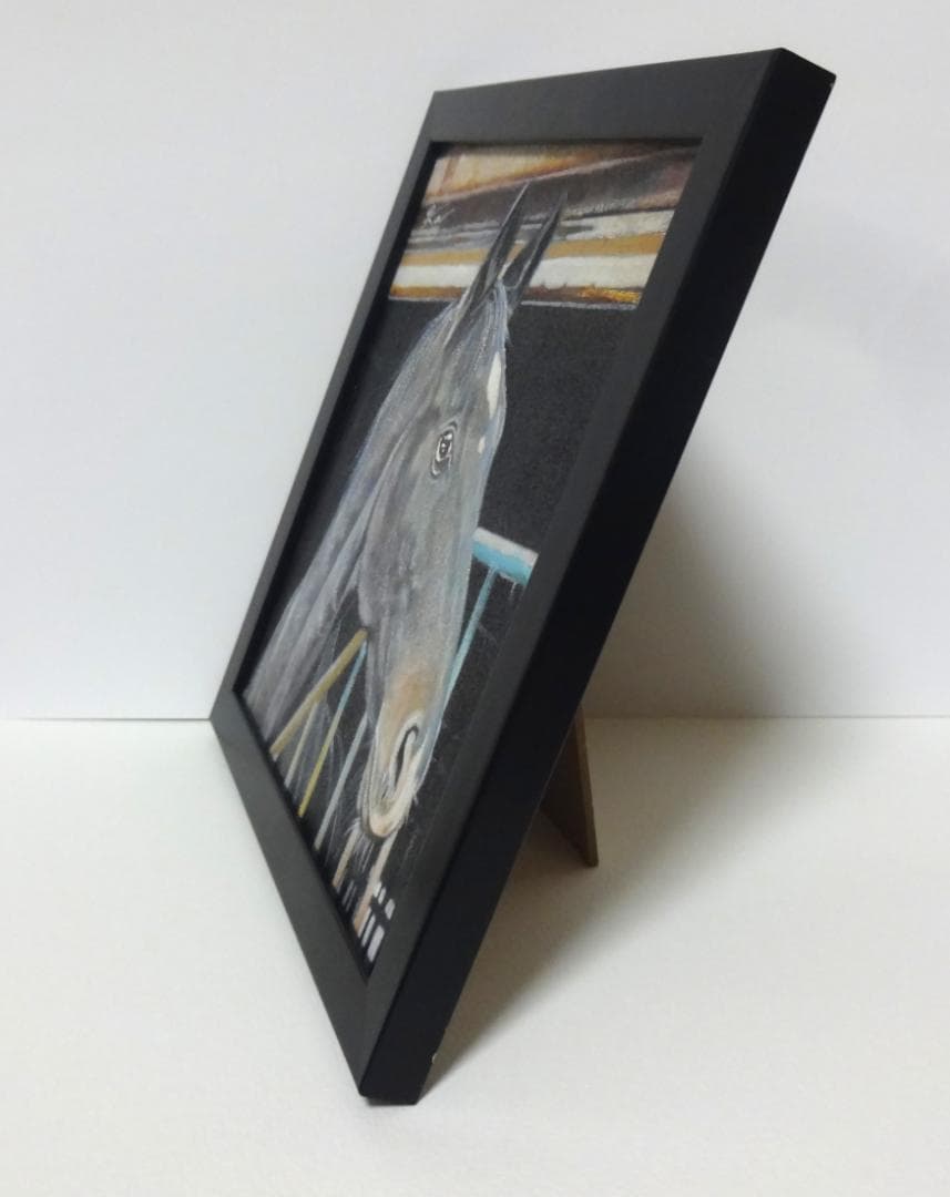 上鈴木正一 油彩画 20cm角『馬の肖像』2/19(木)午前10時までの掲載