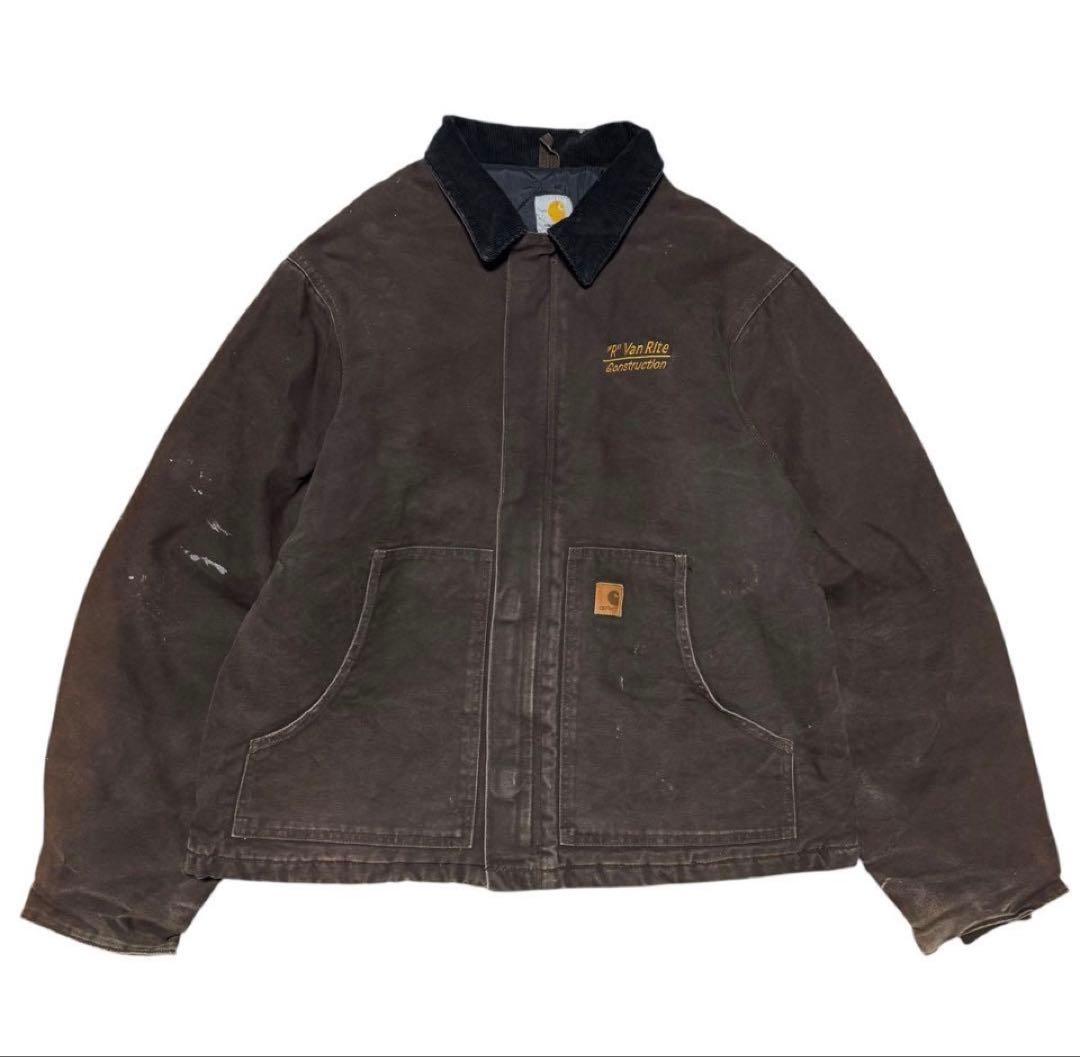希少 Carhartt トラディショナルジャケット ダークブラウン - メルカリ